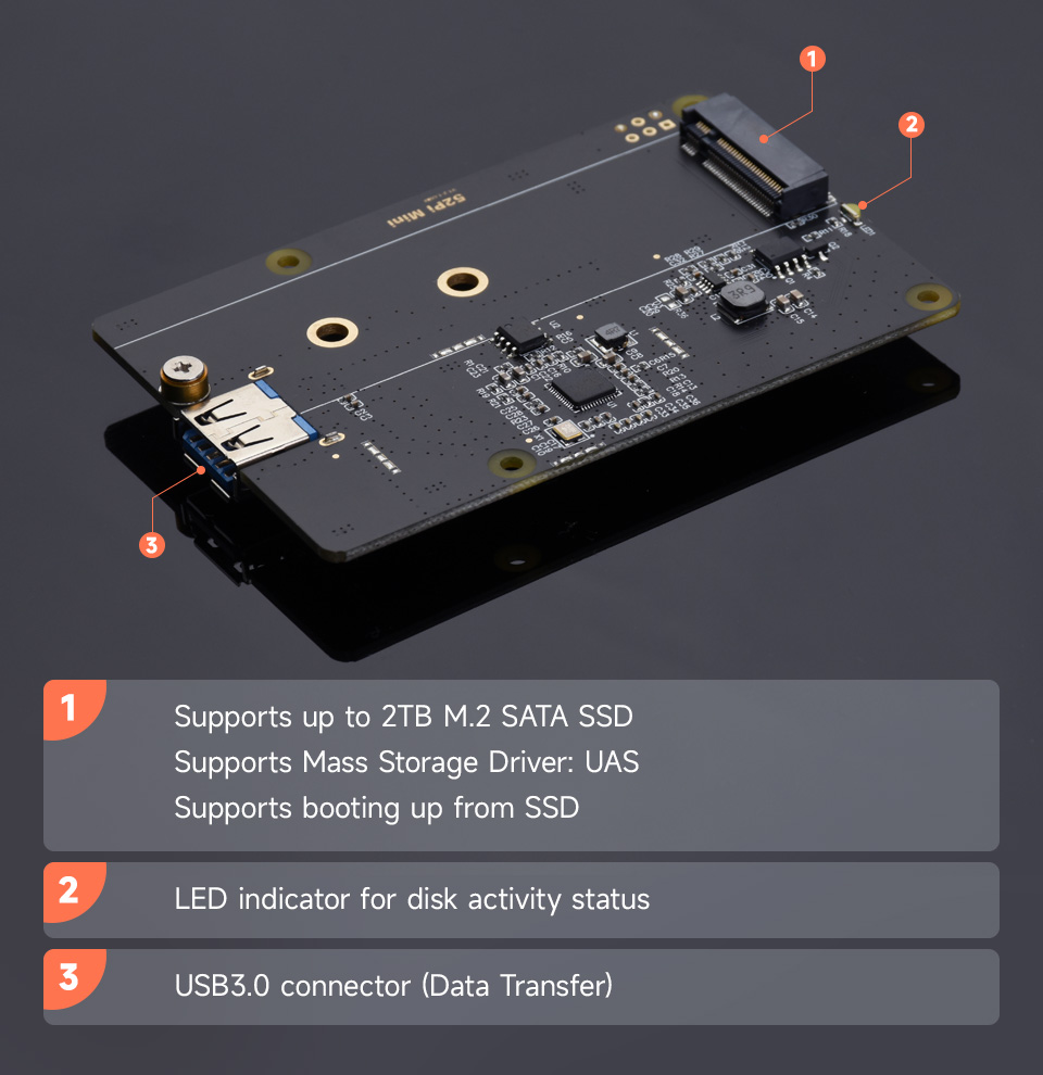 Mini Tower NAS Kit for Raspberry Pi 4B, support up to 2TB M.2 SATA SSD,  Strong Heat Dissipation, OLE Waveshare Electronics в каталоге  интернет-магазина АО Созвездие